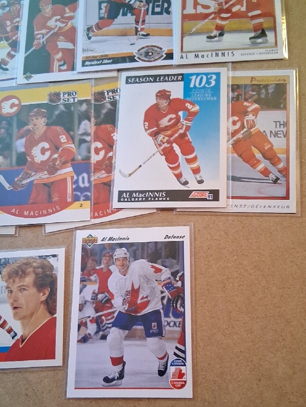 Al MacInnis Hockey Cards - Red & White - Picture 6 of 11